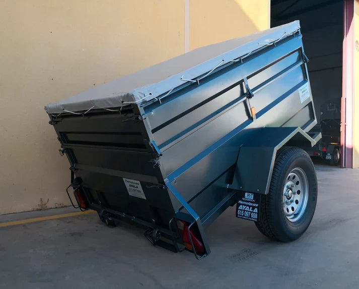 Remolque 4×4 Basculante por Inercia Nuevo – 220 × 130 × 60 + 35 cm – MMA 750 kg