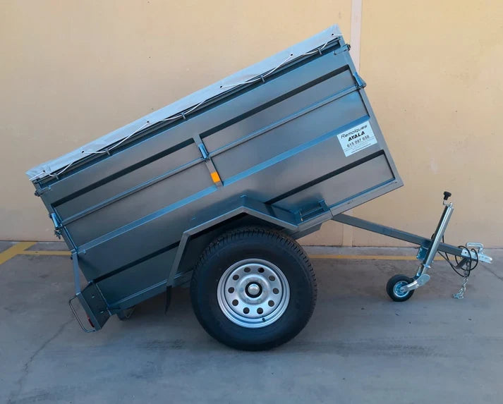 Remolque 4×4 Basculante por Inercia Nuevo – 220 × 130 × 60 + 35 cm – MMA 750 kg