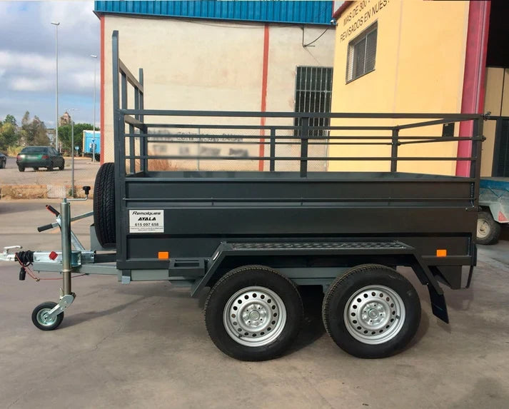 Remolque Basculante Hidráulico Nuevo de Doble Eje – 200 × 130 × 50 cm – MMA 750 kg