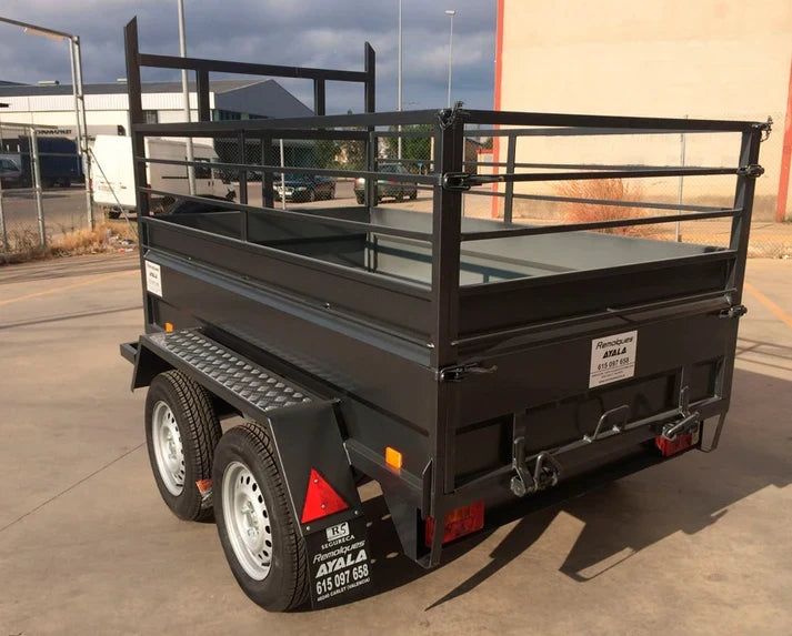 Remolque Basculante Hidráulico Nuevo de Doble Eje – 200 × 130 × 50 cm – MMA 750 kg